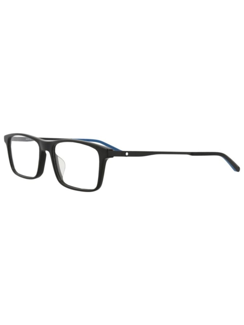 New Montblanc Women's Eyeglasses Square Rectangle Acetate Frame Mens Black Black